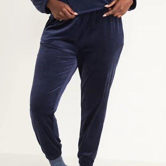 Old Navy High-Waisted Luxe Velvet Jogger Sweatpants for Women New - Picture 4 of 4